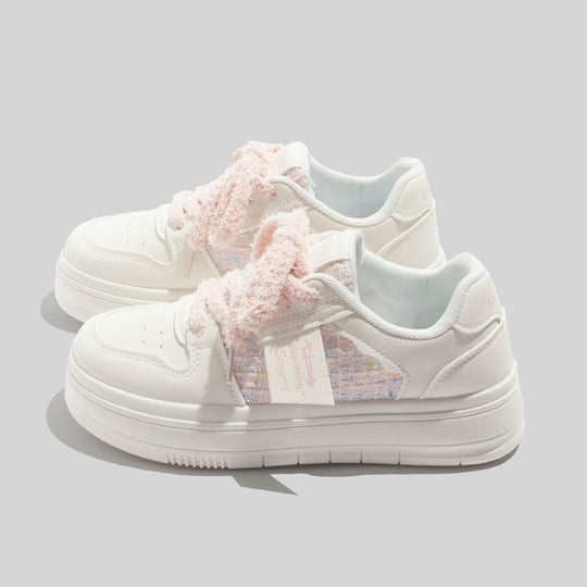 Damen modische Sneakers mit süßem Dekor und bequemer Dämpfung EB