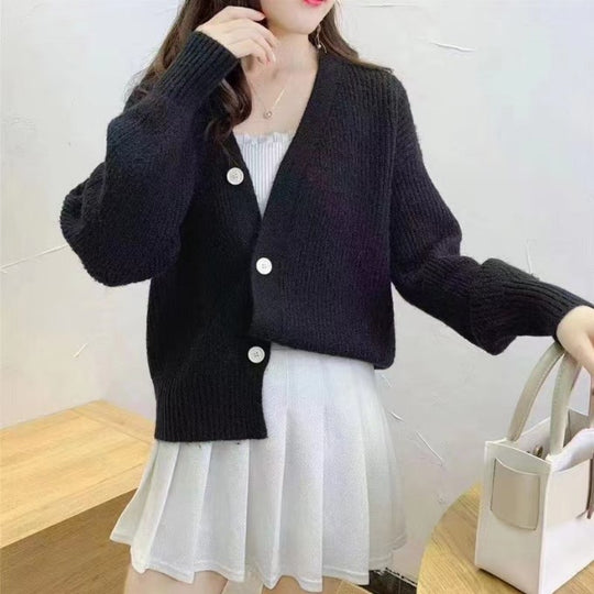 Damen Lässiger Strickcardigan EB
