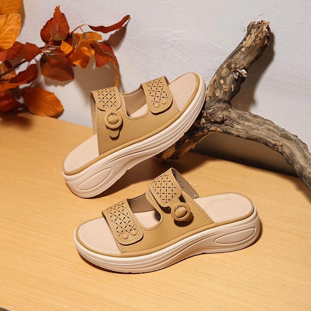 Damen Atmungsaktive Clogs mit modischem Lochdesign und komfortablem Fußbett EB