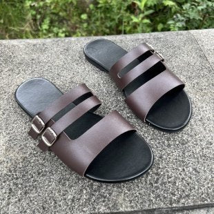 Damen Komfortable Doppelschnallen-Sandalen EB