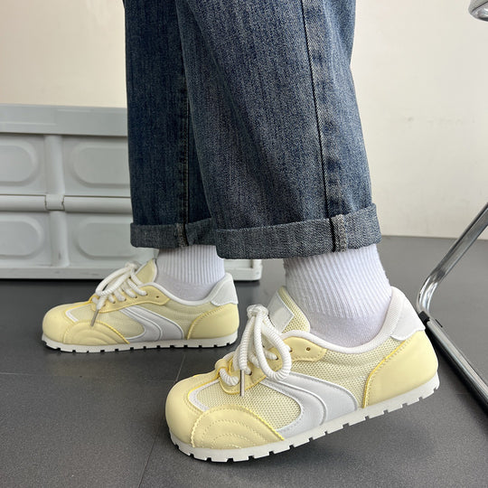 Damen Sportliche Sneakers mit atmungsaktivem Mesh-Obermaterial und flexiblem Sohlenprofil EB