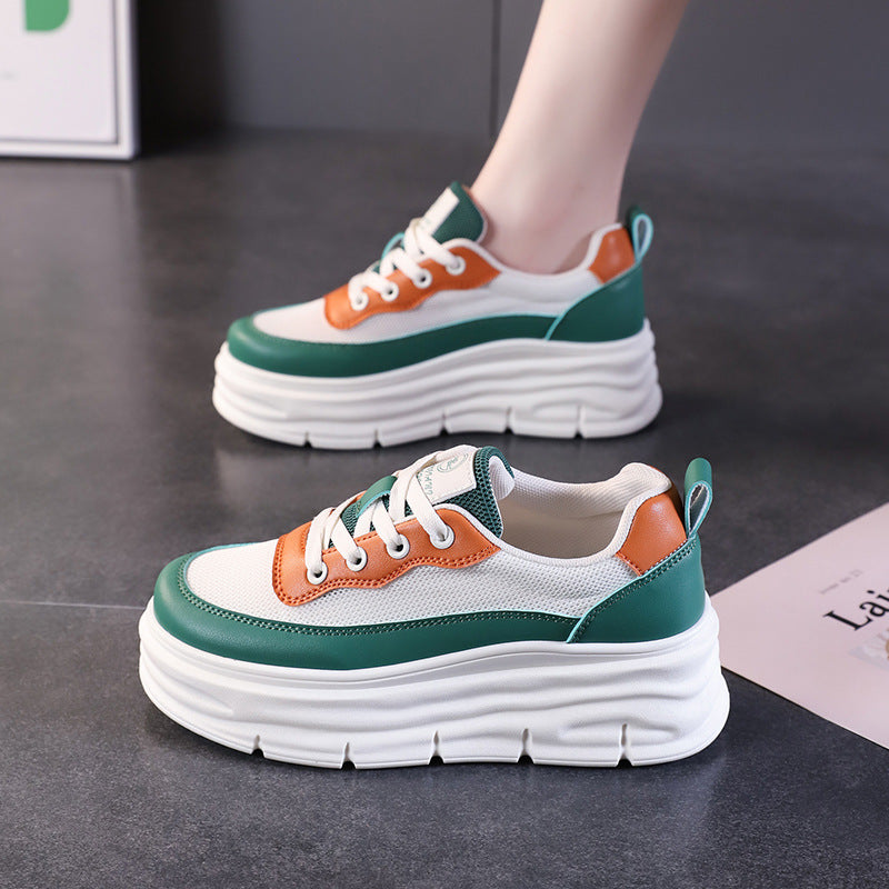 Damen Trendige Sneakers mit komfortabler Plateau-Sohle und modischem Design EB