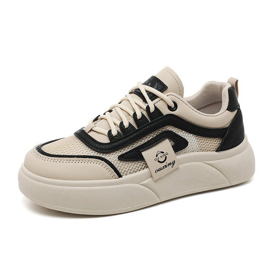 Damen modische Sneaker mit atmungsaktiver Mesh-Oberfläche und flexibler Sohle EB