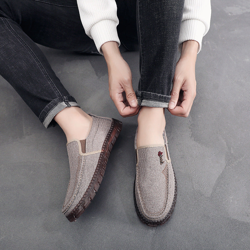 Damen bequeme Slip-On Schuhe aus atmungsaktivem Textilmaterial EB