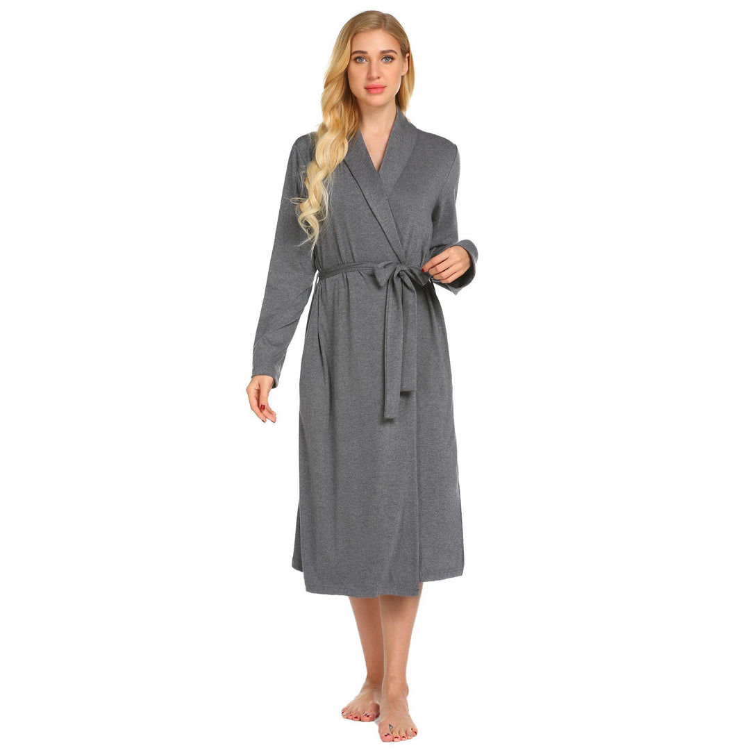 Damen Bademantel Aus Weichem, Atmungsaktivem Material EB