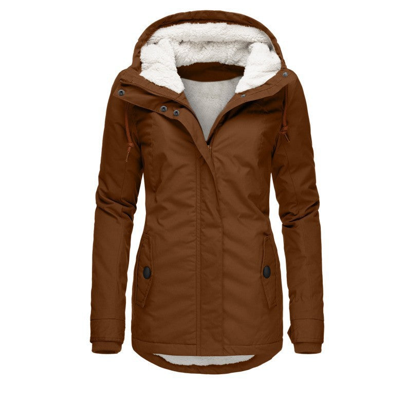 Damen warme Outdoor-Jacke mit kuscheligem Futter EB