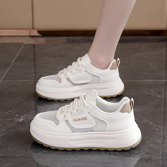 Damen Sportliche Sneakers mit atmungsaktiver Netzstruktur und federleichter Sohle EB