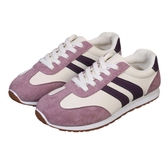 Damen Retro-Laufschuhe mit eleganten Akzenten und komfortabler Dämpfung EB