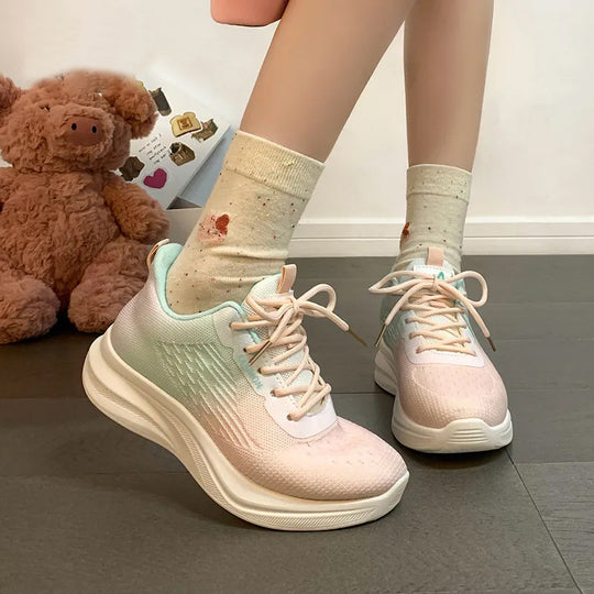 Damen Modische und leichte Laufschuhe mit flexibler Dämpfungstechnologie EB