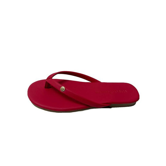 Damen Flip-Flops mit minimalistischer Riemenführung und bequemem Fußbett EB