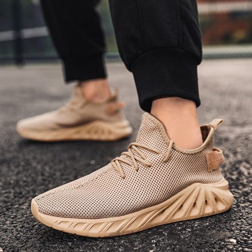 Damen atmungsaktive Sneaker mit elastischem Schnellverschluss EB