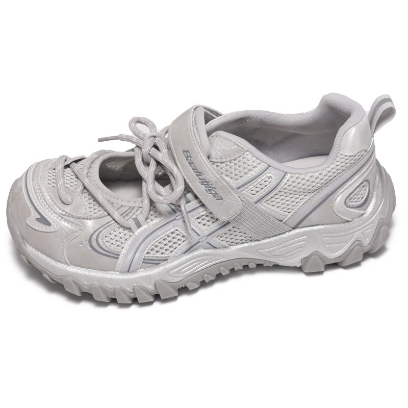 Damen Sportliche Wanderschuhe mit rutschfester Profilsohle und atmungsaktivem Obermaterial EB