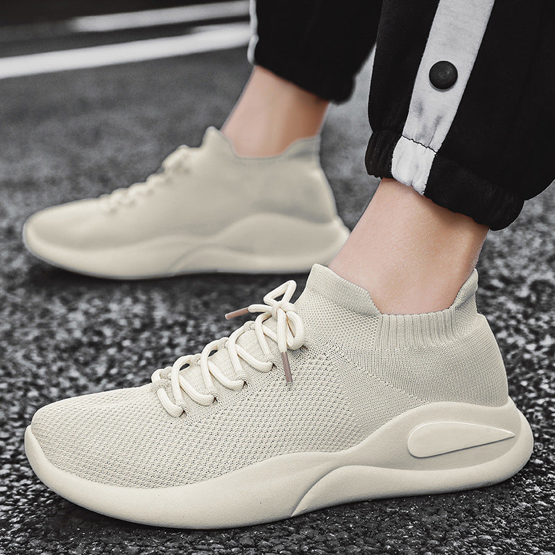 Damen Komfortable Strick-Sneaker mit atmungsaktiver Mesh-Oberfläche EB