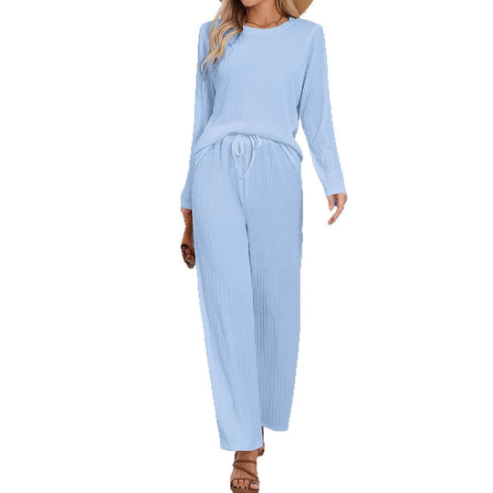 Damen Elegantes und bequemes Set aus gefeuchtetem Material EB