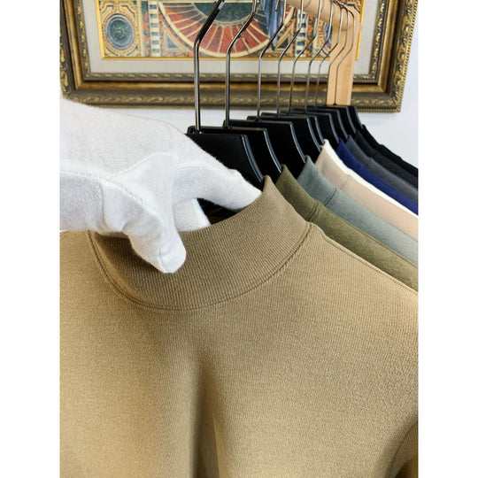 Damen Stehkragen Pullover aus weicher Baumwollmischung EB