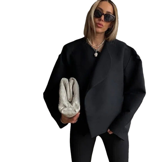 Damen Oversized Couture-Jacke mit strukturiertem Schnitt EB