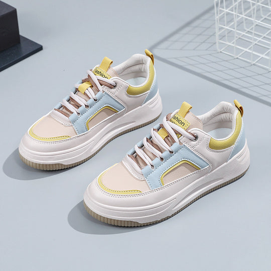 Damen modische Sneakers mit gepolstertem Innenfutter und robustem Sohlenprofil EB