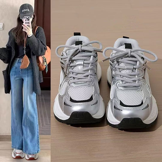 Damen Sportliche Sneakers mit modernem Design und atmungsaktivem Obermaterial EB
