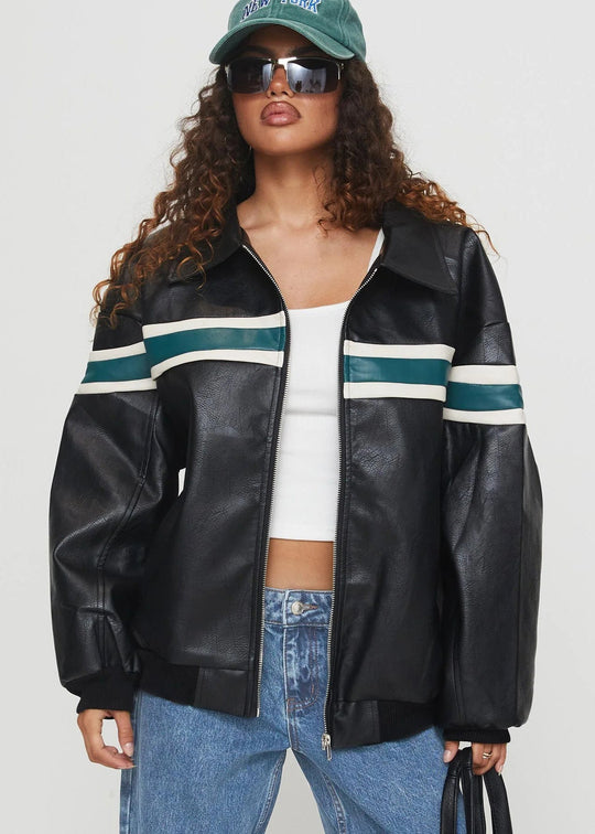 EB | Kunstleder Bomberjacke