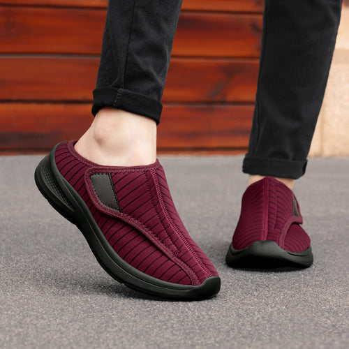 Damen Bequeme Hausschuhe mit rutschfester Sohle und elastischem Obermaterial EB