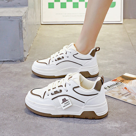 Damen sportliche Chunky Sneakers mit rutschfester Sohle und atmungsaktiver Struktur EB