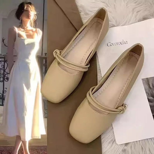 Damen Ballerinas mit elegantem Knoten und komfortablem Fußbett EB