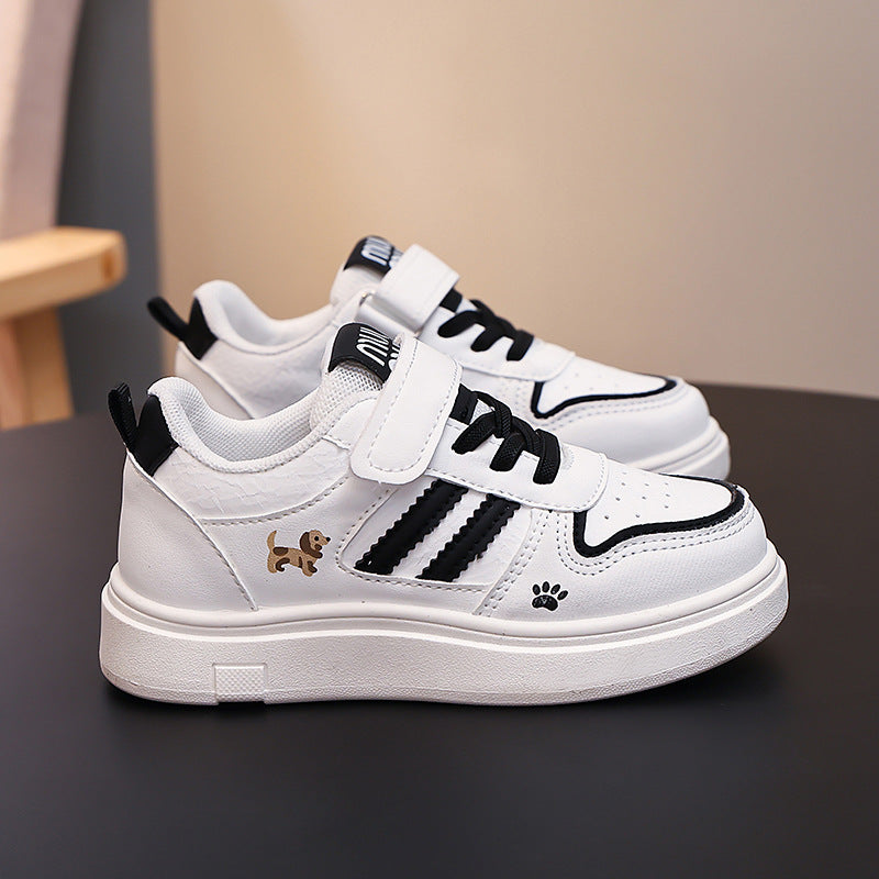 Damen Sneaker mit praktischem Klettverschluss und niedlichem Tiermotiv EB