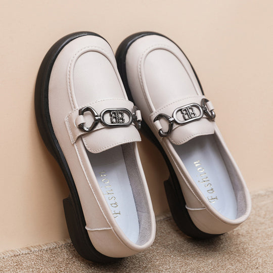 Damen Modische Loafers mit edel verzierten Schnallen EB