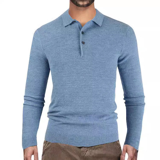 Herren langärmliges Poloshirt EB