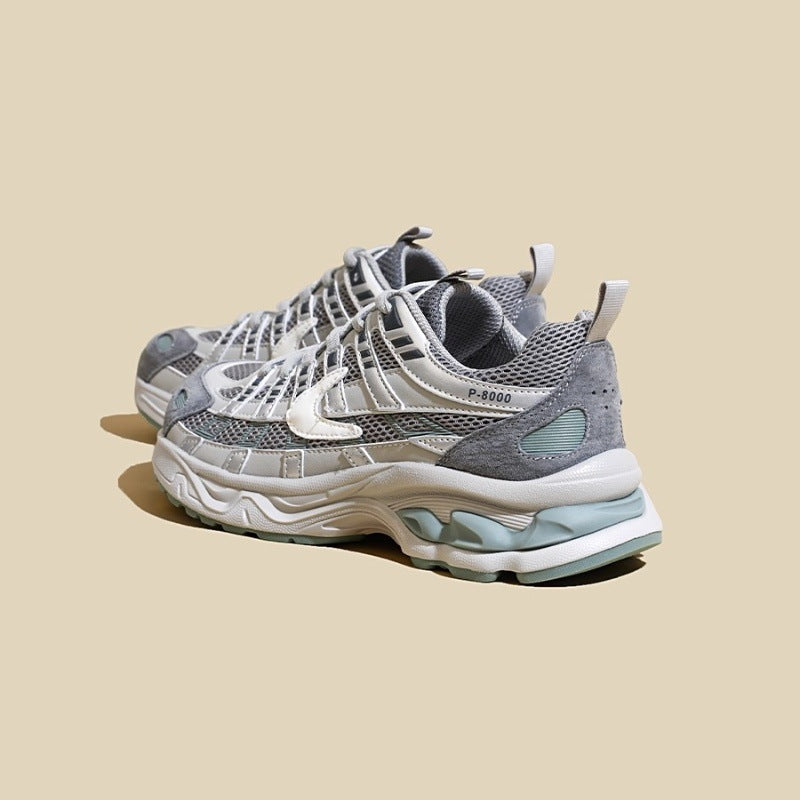 Damen Bequeme Sport-Sneaker mit atmungsaktiver Mesh-Oberfläche und dämpfender Sohle EB
