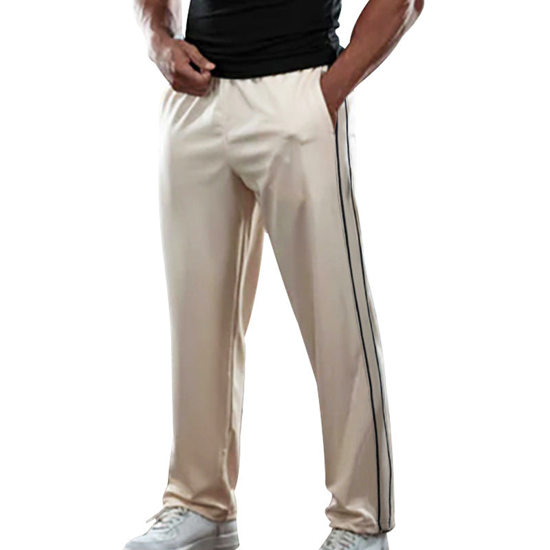 Herren sportliche Trainingshose mit seitlichen Streifen EB
