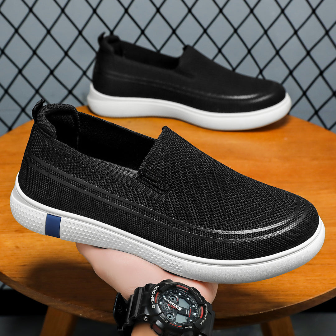 Damen Atmungsaktive Slip-On Freizeitschuhe mit flexiblem Einsatz EB