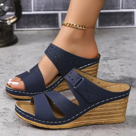 Damen bequeme Wedge Sandalen EB
