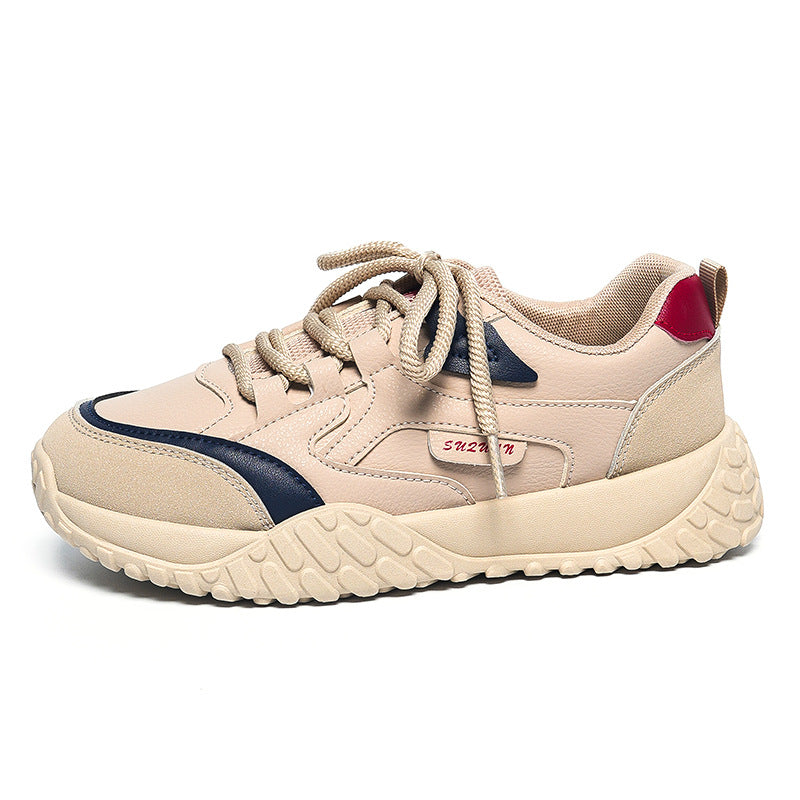 Damen Sportliche Lifestyle Sneakers mit rutschfester Laufsohle und atmungsaktiver Obermaterialstruktur EB