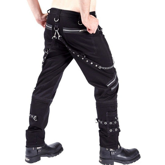 Herren Cargo-Hose mit Ketten-Details und praktischen Taschen EB