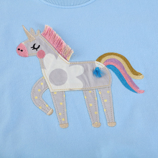 Mädchen Sweatshirt mit bezauberndem Einhorn-Design EB