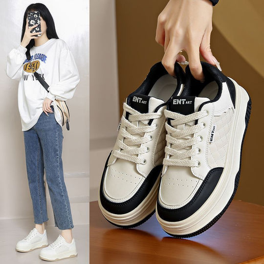 Damen modische sneakers mit rutschfester Sohle und einzigartiger Oberflächenstruktur EB