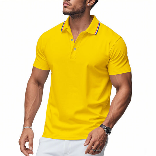 Herren Poloshirt mit modernem Kragen und feuchtigkeitsregulierender Technologie EB