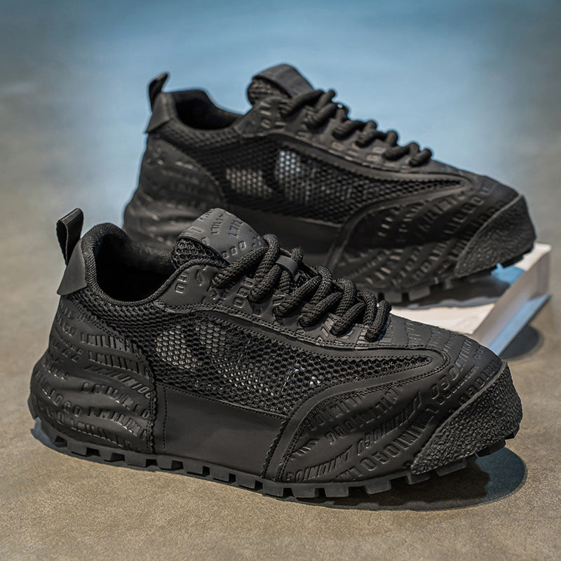 Damen Lässige Sneakers mit atmungsaktivem Mesh-Obermaterial und flexiblem Profilsohle EB