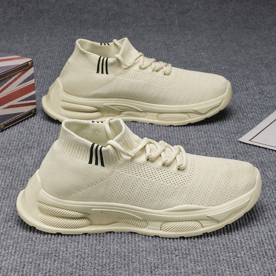 Damen Sportliche High-Top Sneakers mit atmungsaktivem Obermaterial und flexiblem Schaft EB