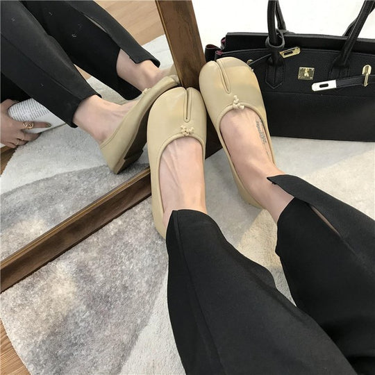 Damen Elegante Ballerinas mit dekorativem Besatz und weichem Fußbett EB