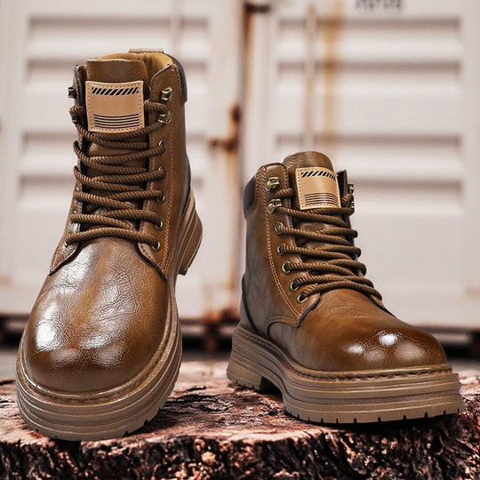 Damen Robuste Schnürstiefel mit verstärktem Knöchel und rutschfester Sohle EB