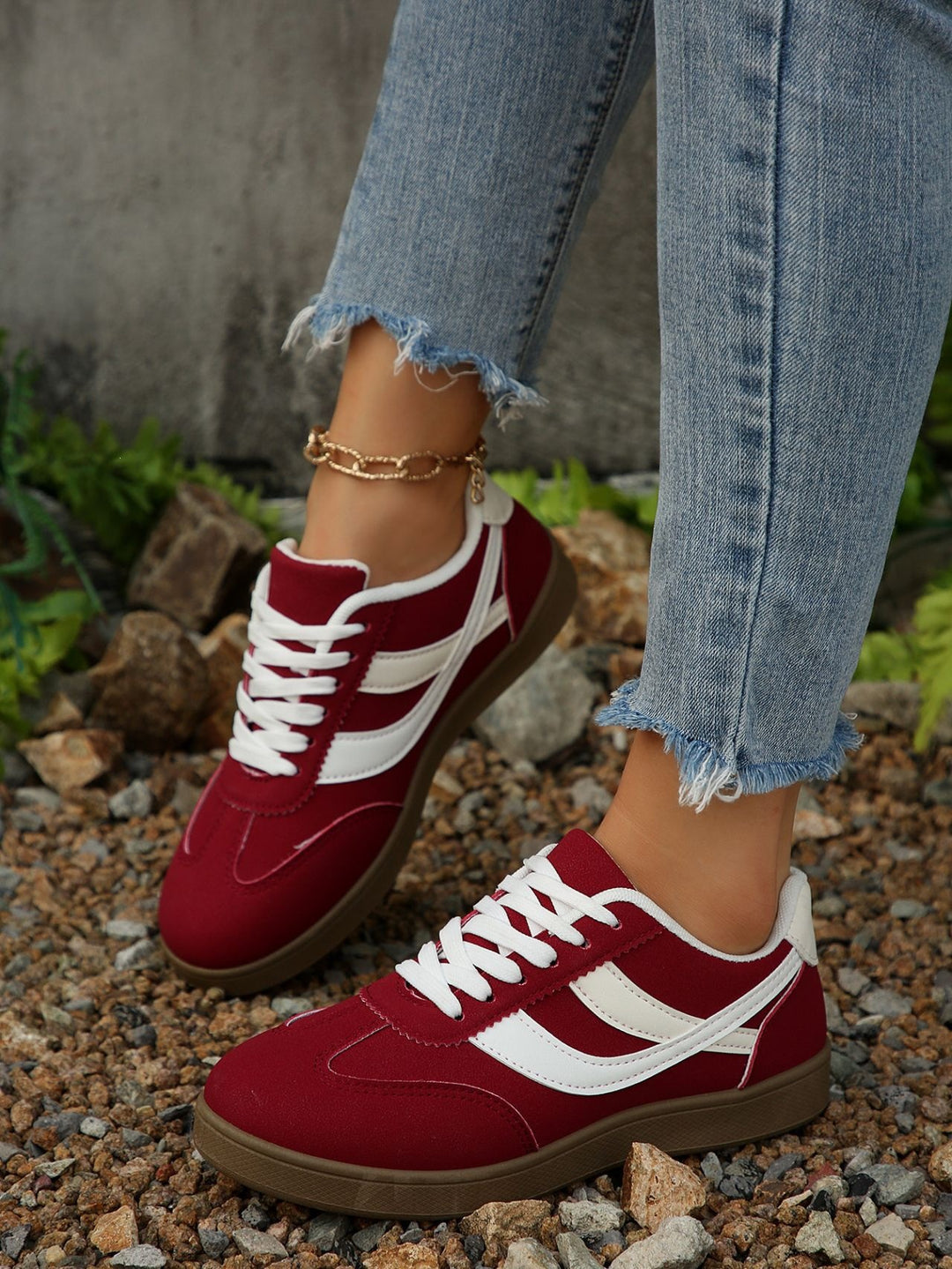 Damen Sneakers mit modischem Design und dämpfender Sohle EB