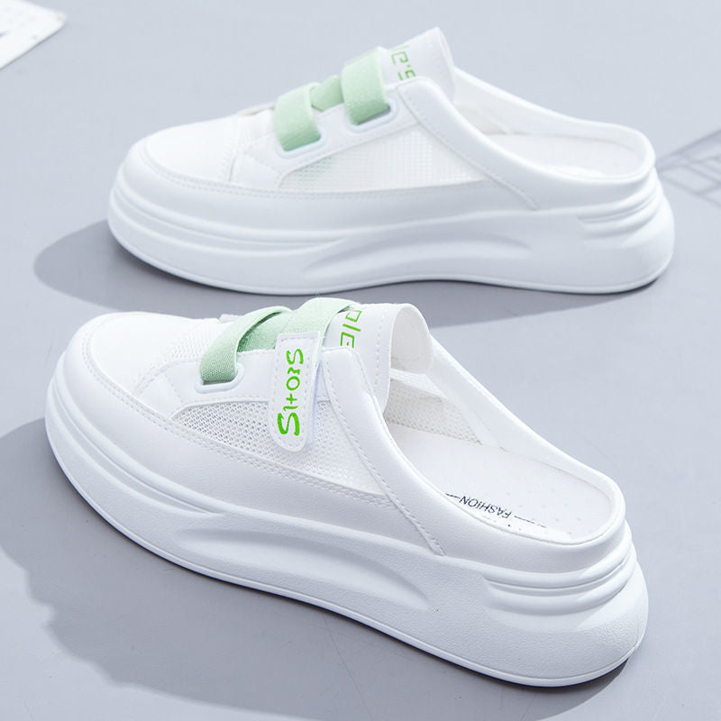 Damen Slip-On Sneakers mit atmungsaktiver Netzstruktur und gepolsterter Sohle EB