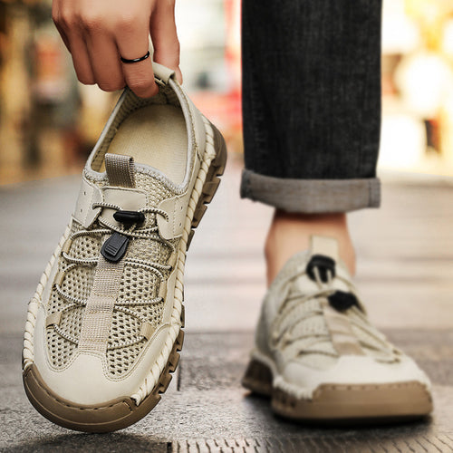 Herren Atmungsaktive Freizeitschuhe mit elastischem Schnellschnürsystem EB