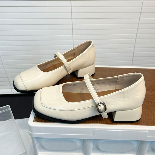 Damen elegante Ballerinas mit verstellbarem Riemen und bequemem Fußbett EB
