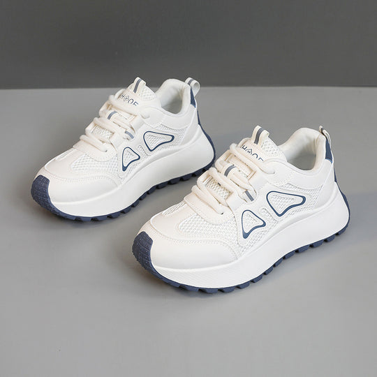 Damen sportliche Sneakers mit atmungsaktiver Mesh-Oberfläche und stoßdämpfender Sohle EB