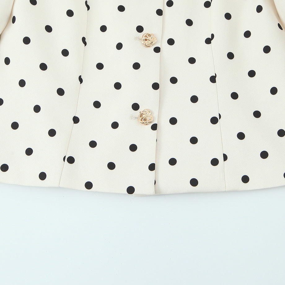Damen elegante Bluse mit Puffärmeln und Knopfdetails EB