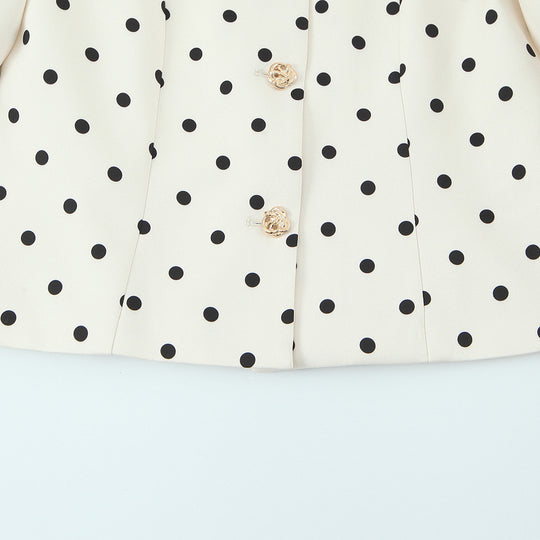 Damen elegante Bluse mit Puffärmeln und Knopfdetails EB