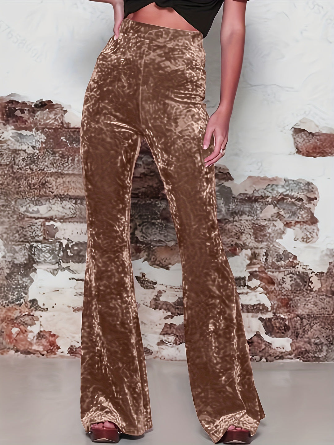 Damen Samtweite Hose EB